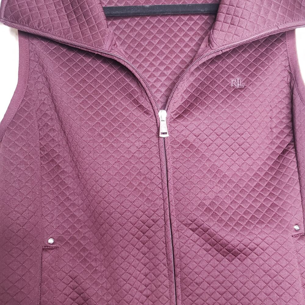 Lauren Ralph Lauren| Burgundy Vest - Picture 5 of 8